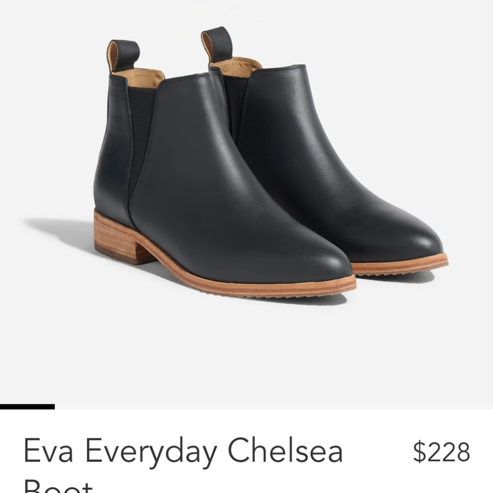 Nisolo Eva Leather Chelsea Boot Black